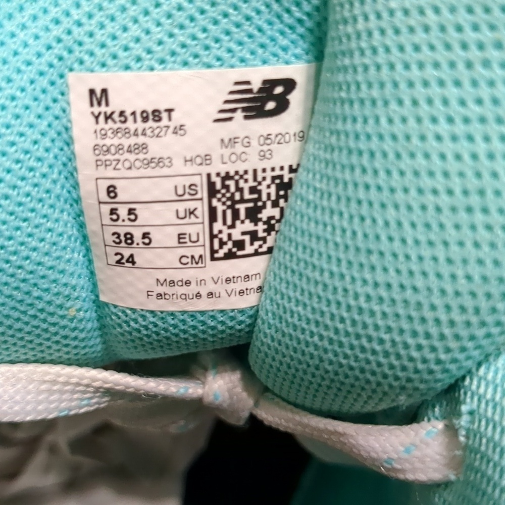 New Balance 519 Turquoise Men's Running Shoes Size 6 - Picture 6 of 11